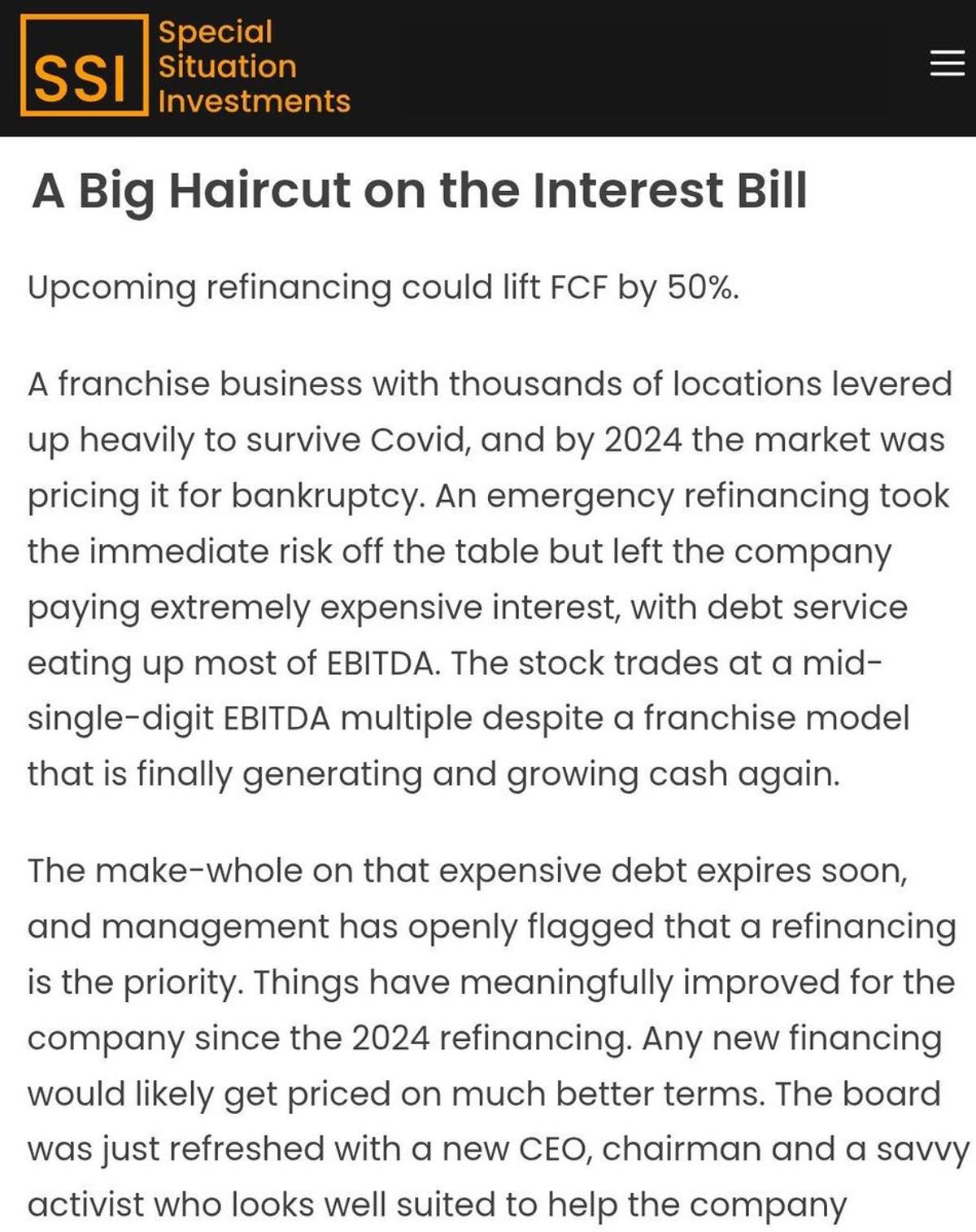 Refi Lifts Cash Flow 50% As