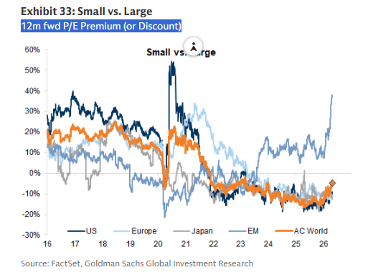 EM Small‑Cap Rally Likely, Few Hold Large Positions