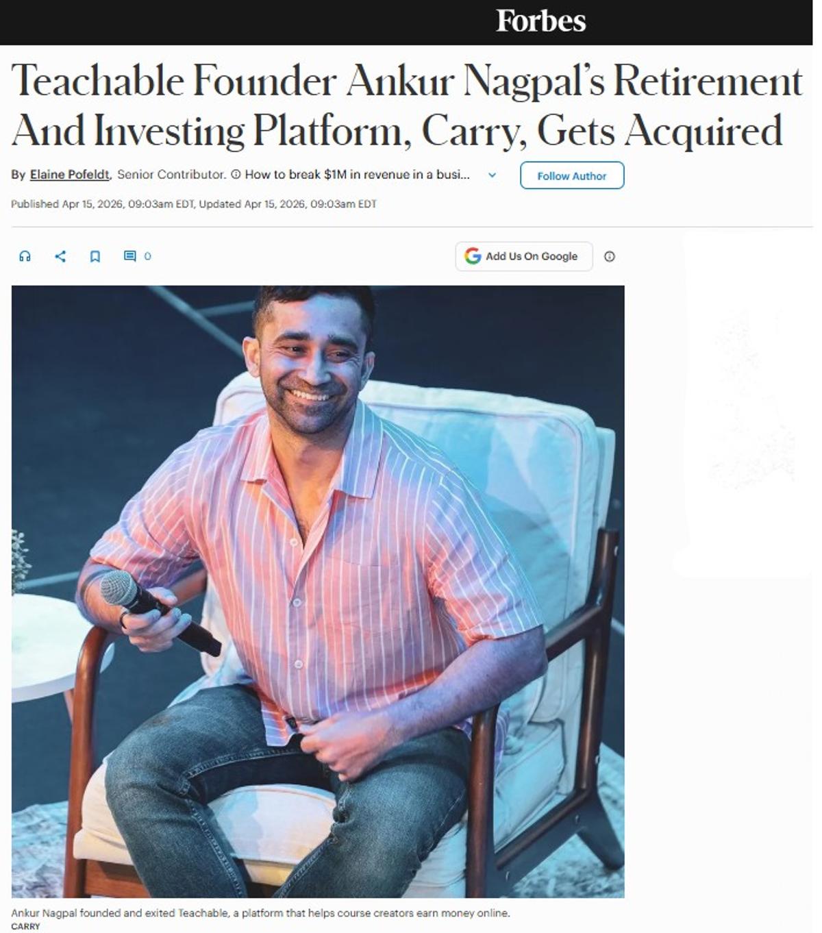 FinTech Fund Helps CarryHQ Secure AngelList Sale