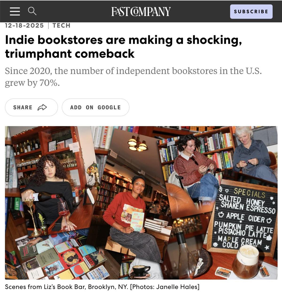 Independent Bookstores Surge 70% Since 2020