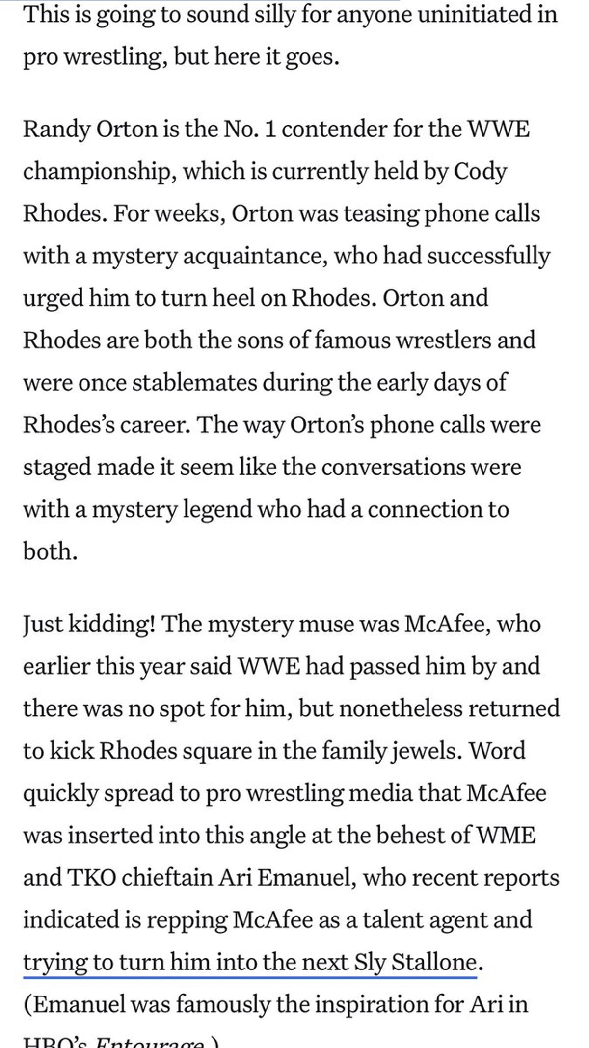 ESPN Pushes WrestleMania, Featuring Pat McAfee in Main Event