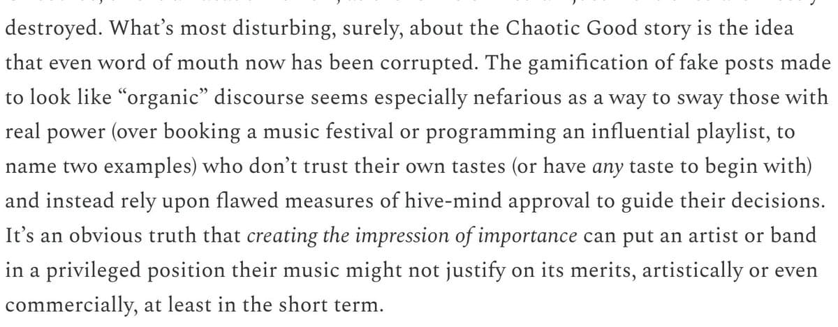 Marketing Creates Relevance, Can't Force Genuine Liking