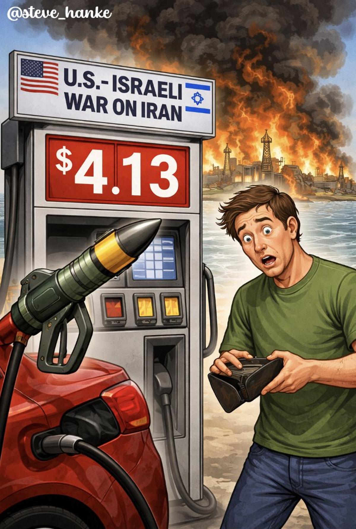 War on Iran Pushes US Gas Prices Above $4 per Gallon