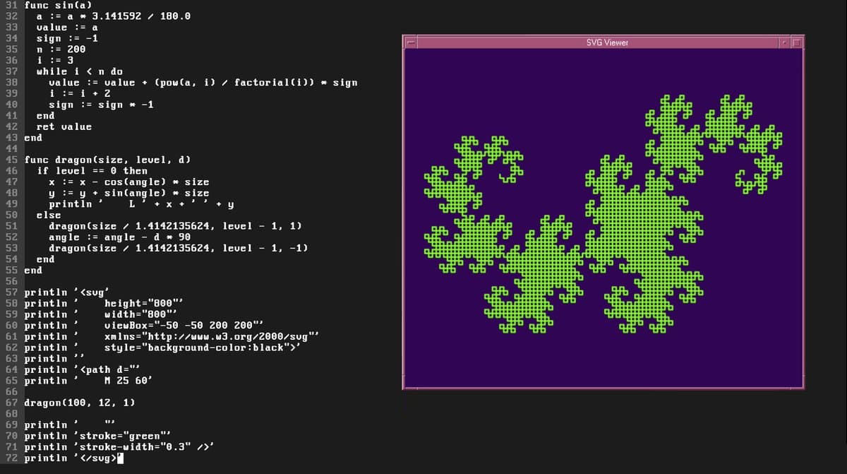 New SVG Dragon Curve Lecture Updates Compilers Course