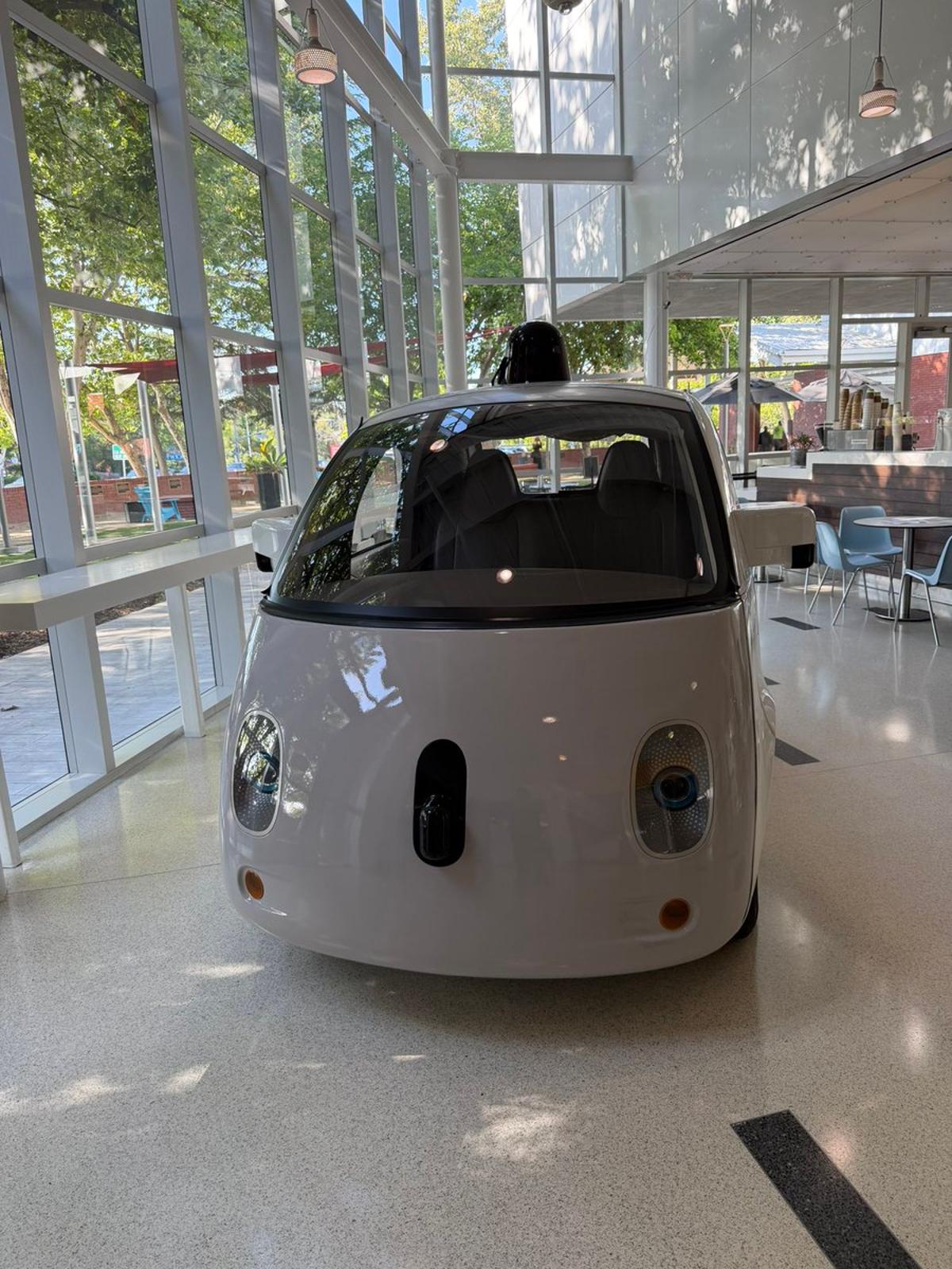 Waymo's Early Vision: Tiny Wheel‑less Two‑seat Autonomous Car