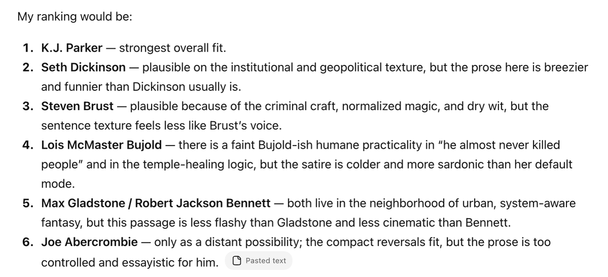 AI Misidentifies Unseen Author, Offers Flattering Guesses