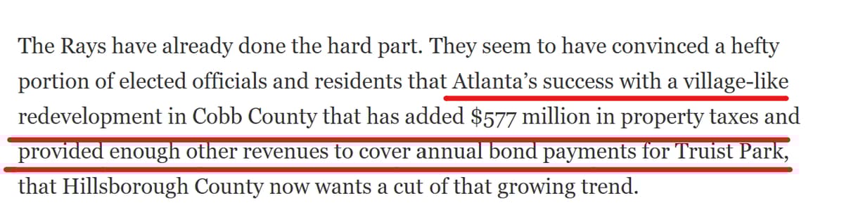 Truist Park Didn't Add $577M for Bond Payments