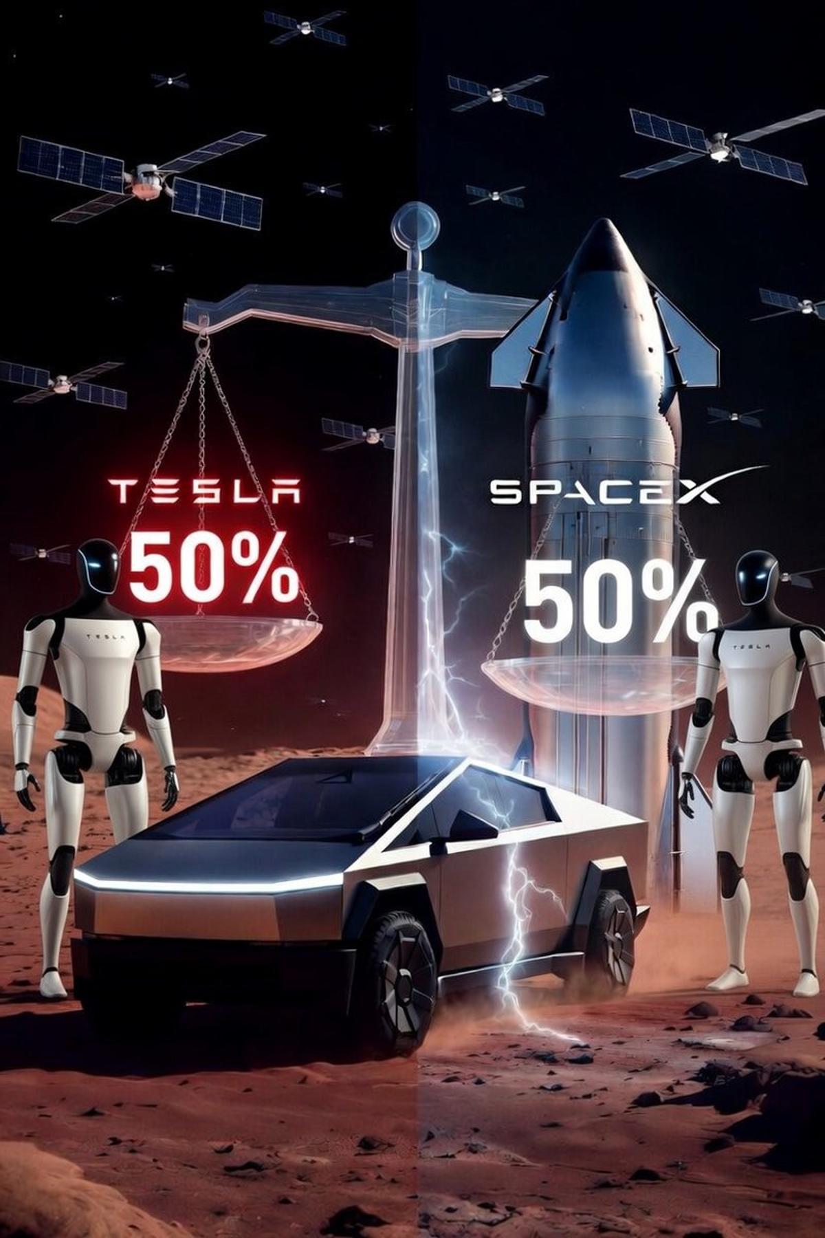 Tesla, SpaceX Poised for 50/50 Merger of Equals