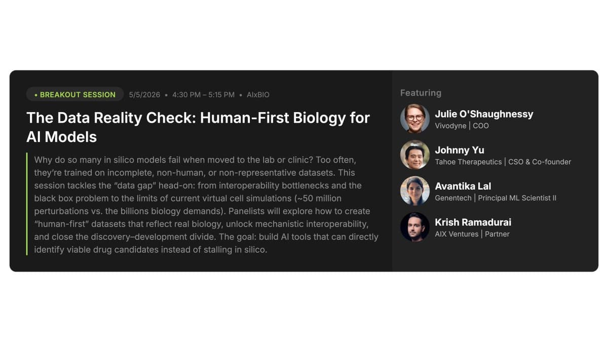 Human‑scale Data Aims to Close Drug Trial Gap