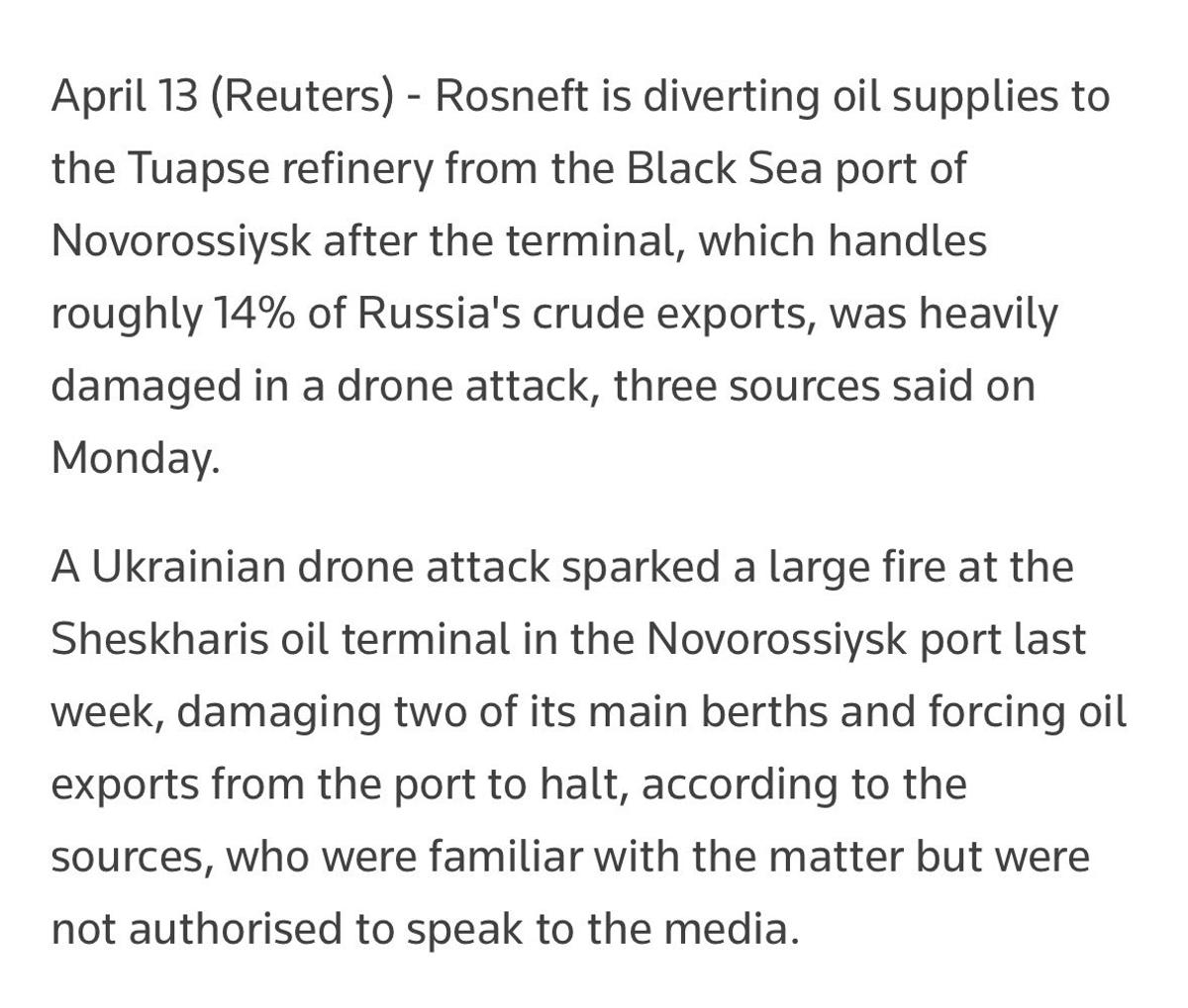 Rosneft Reroutes Oil to Tuapse After Novorossiysk Attack