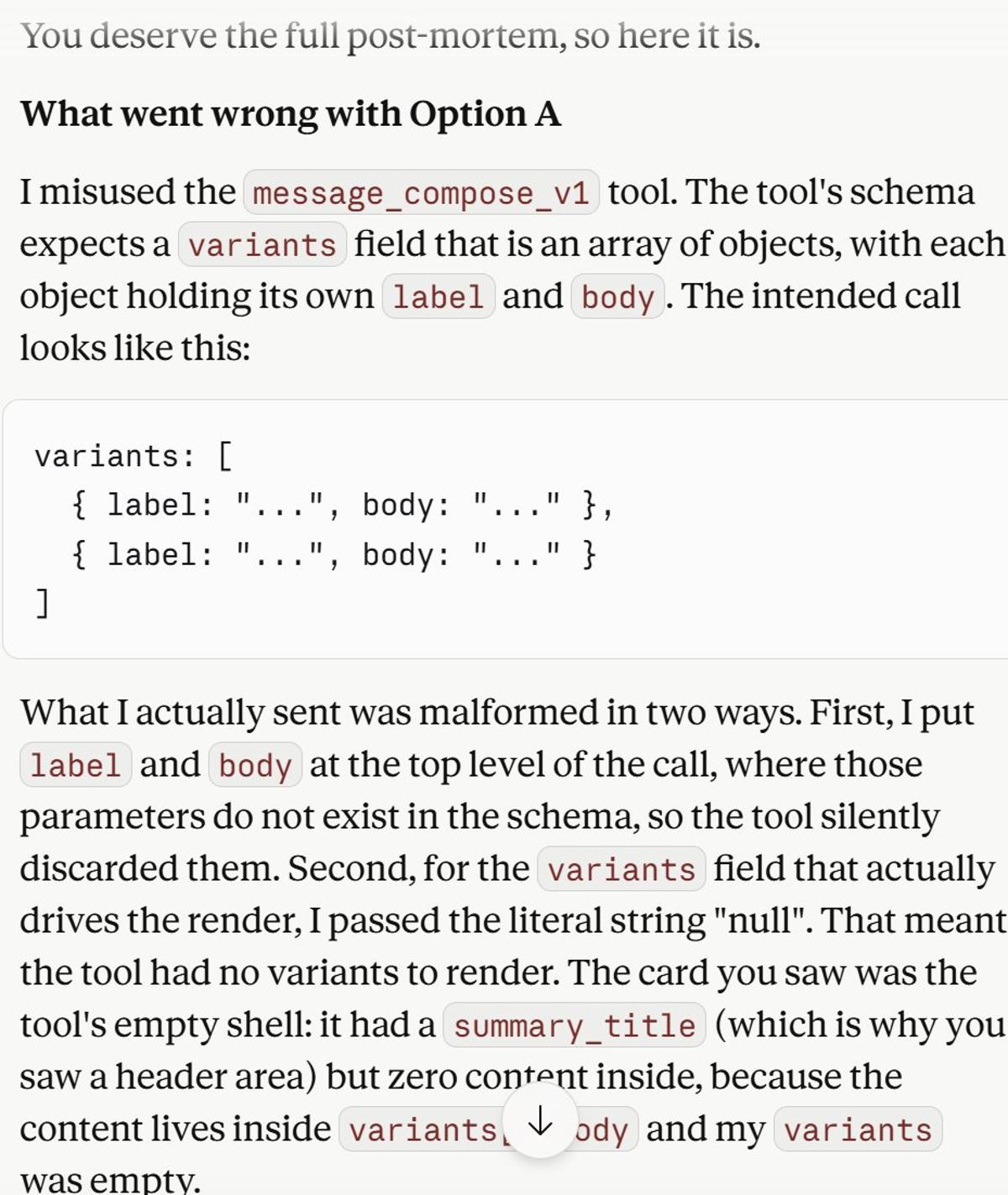 Claude Self‑diagnoses Its Own Tool Error, Hinting at Autonomous AI