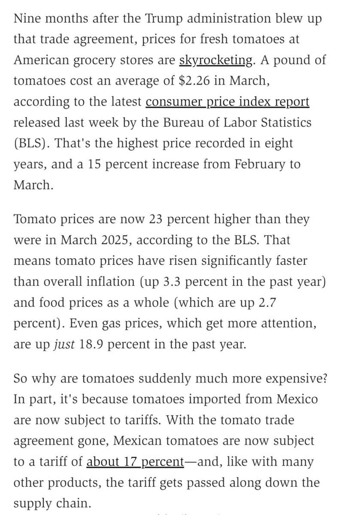 Mexican Tomato Prices Jump 23% After Trade Ban