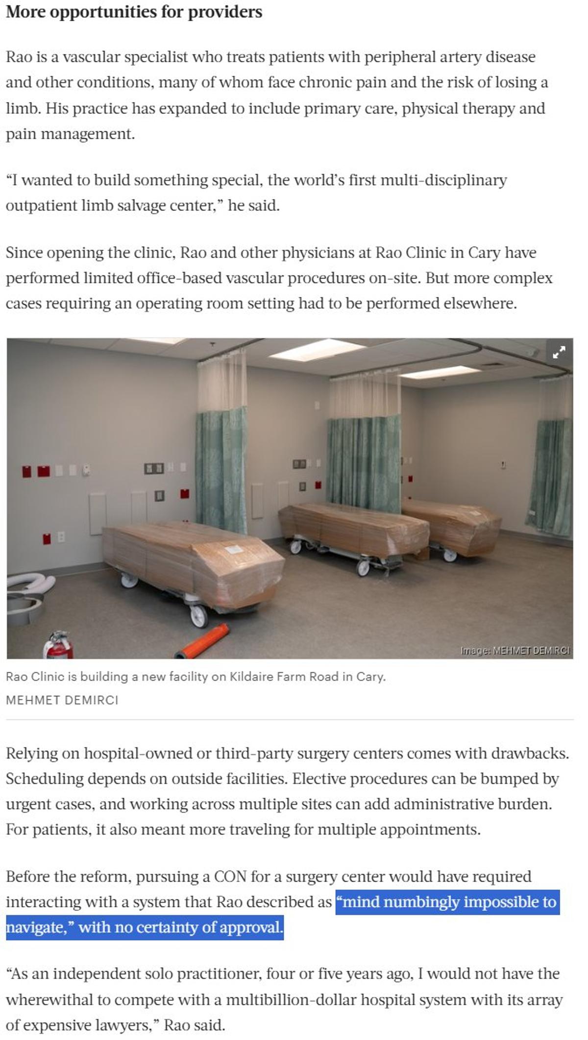 NC's CON Laws Still Stifle Care Innovation Post-Reform