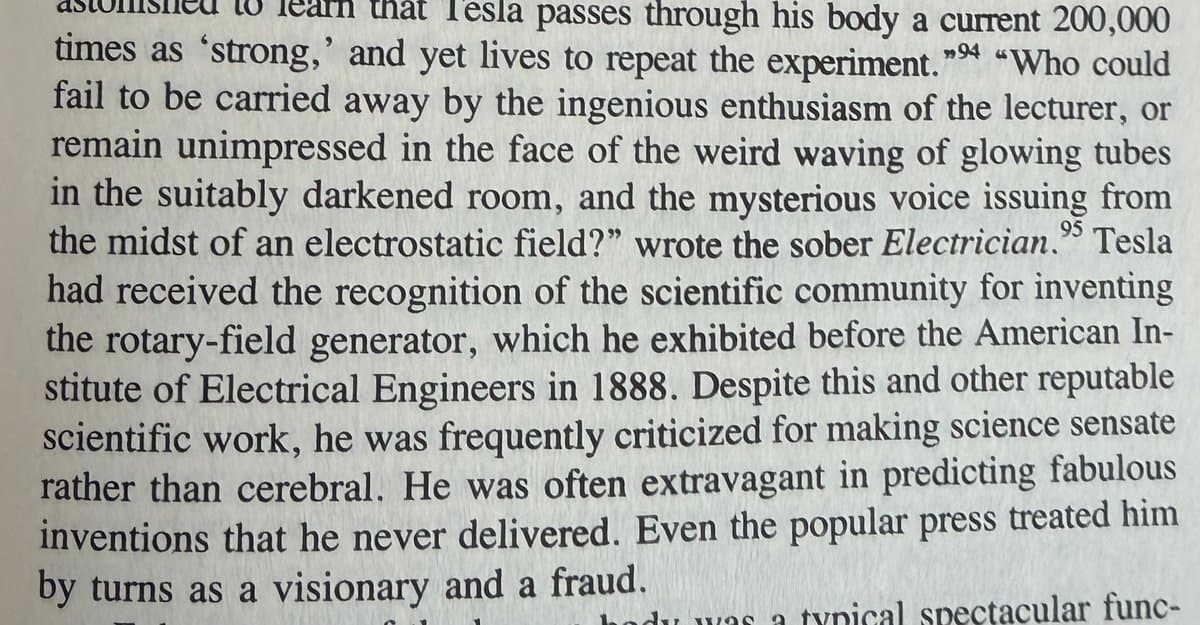 Tesla: Visionary or Fraud? Sensationalism Over Science