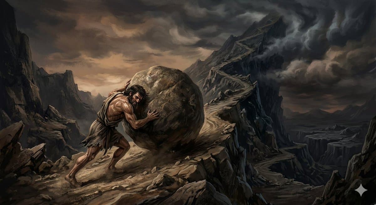 Sisyphean Trap: Endless Efforts Mirror Global Conflict