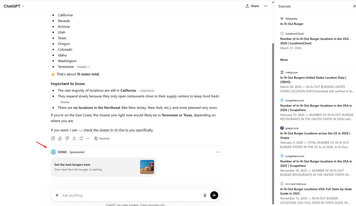 ChatGPT Displays Unexpected Competitor Ads, Raises Questions