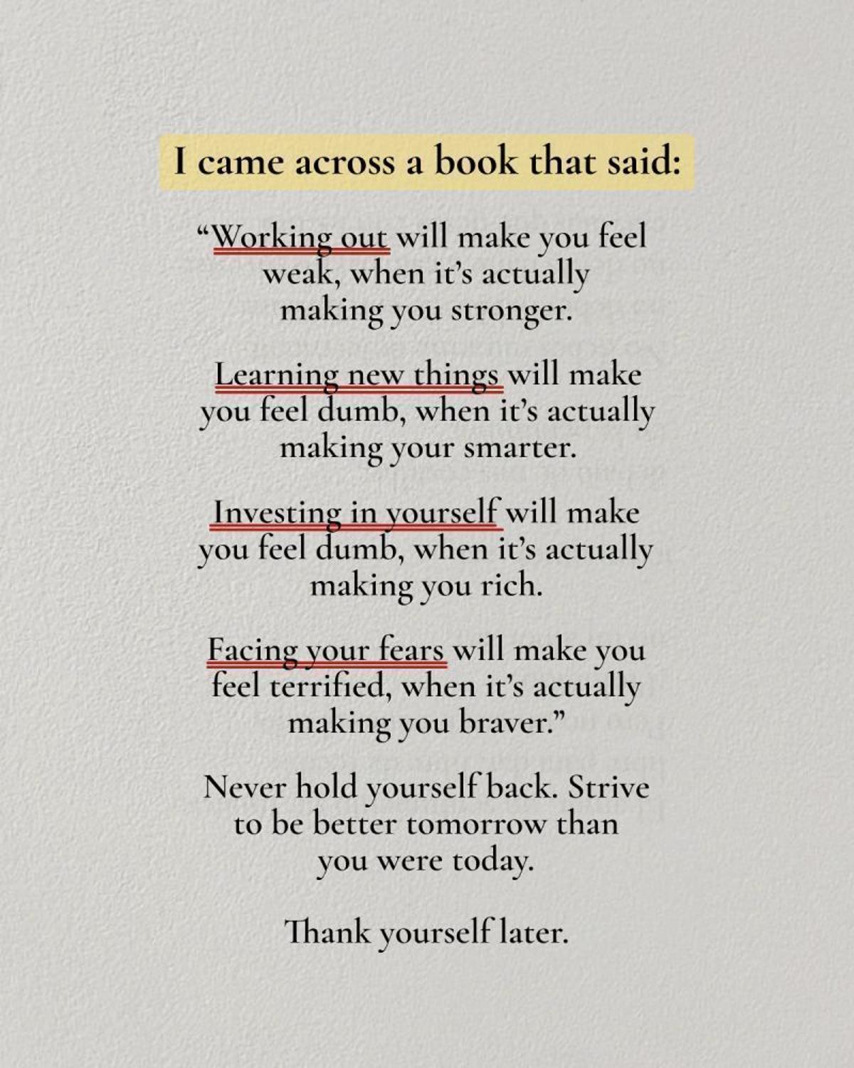 Discomfort Signals Growth, Not a Warning to Quit
