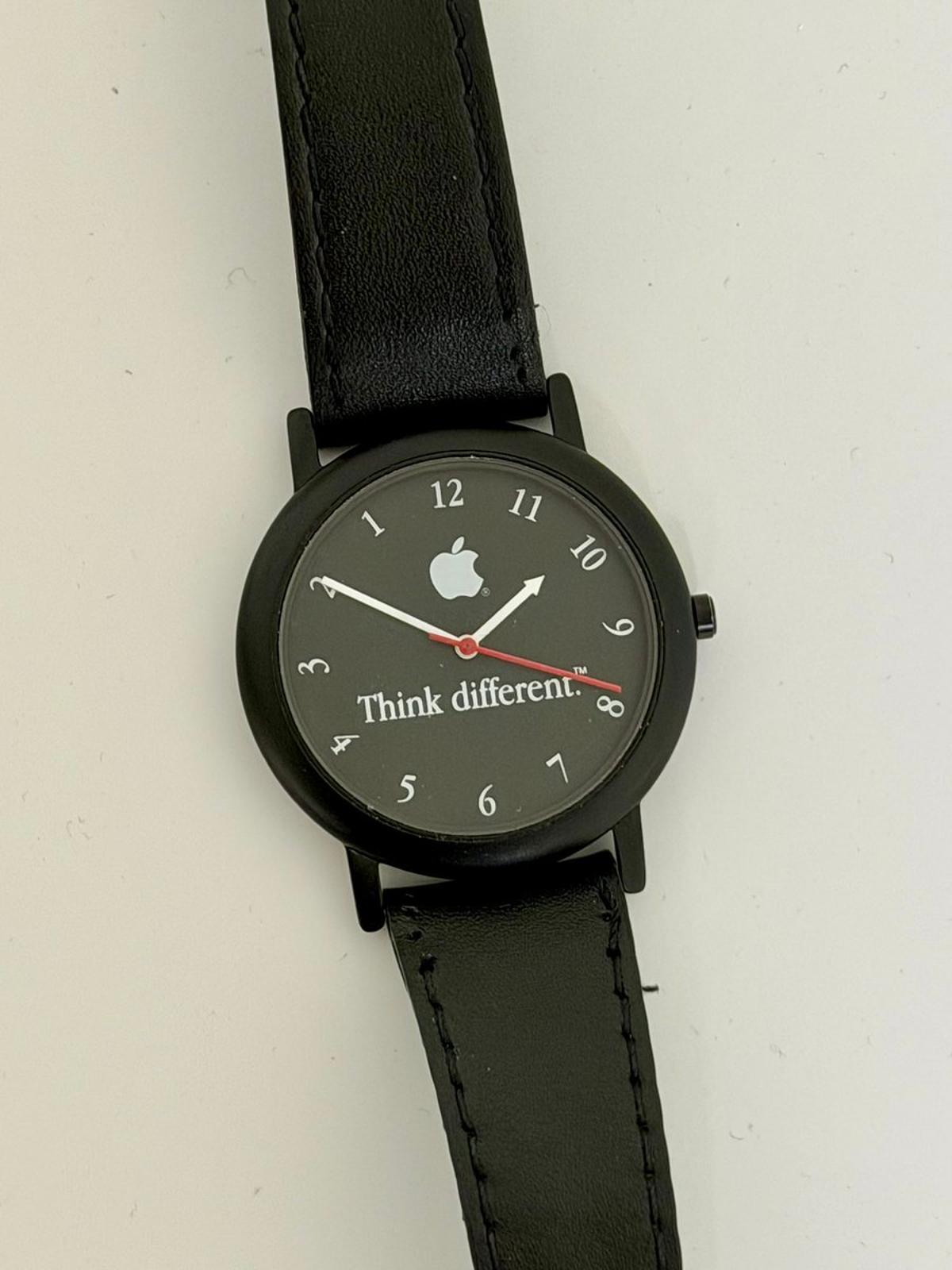 1998 Apple “Think Different” Watch Shows Time Backwards