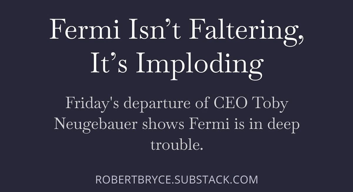 Fermi 10‑K Clues Reveal Why Neugebauer Left