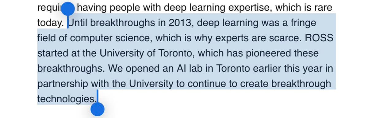 ROSS Partners with U of Toronto to Drive AI Breakthroughs