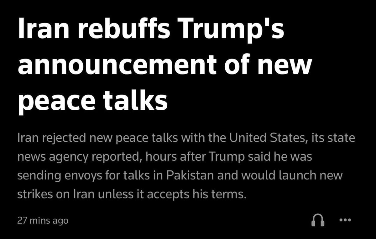 Iran Skips Talks, Cites US Demands and Blockade