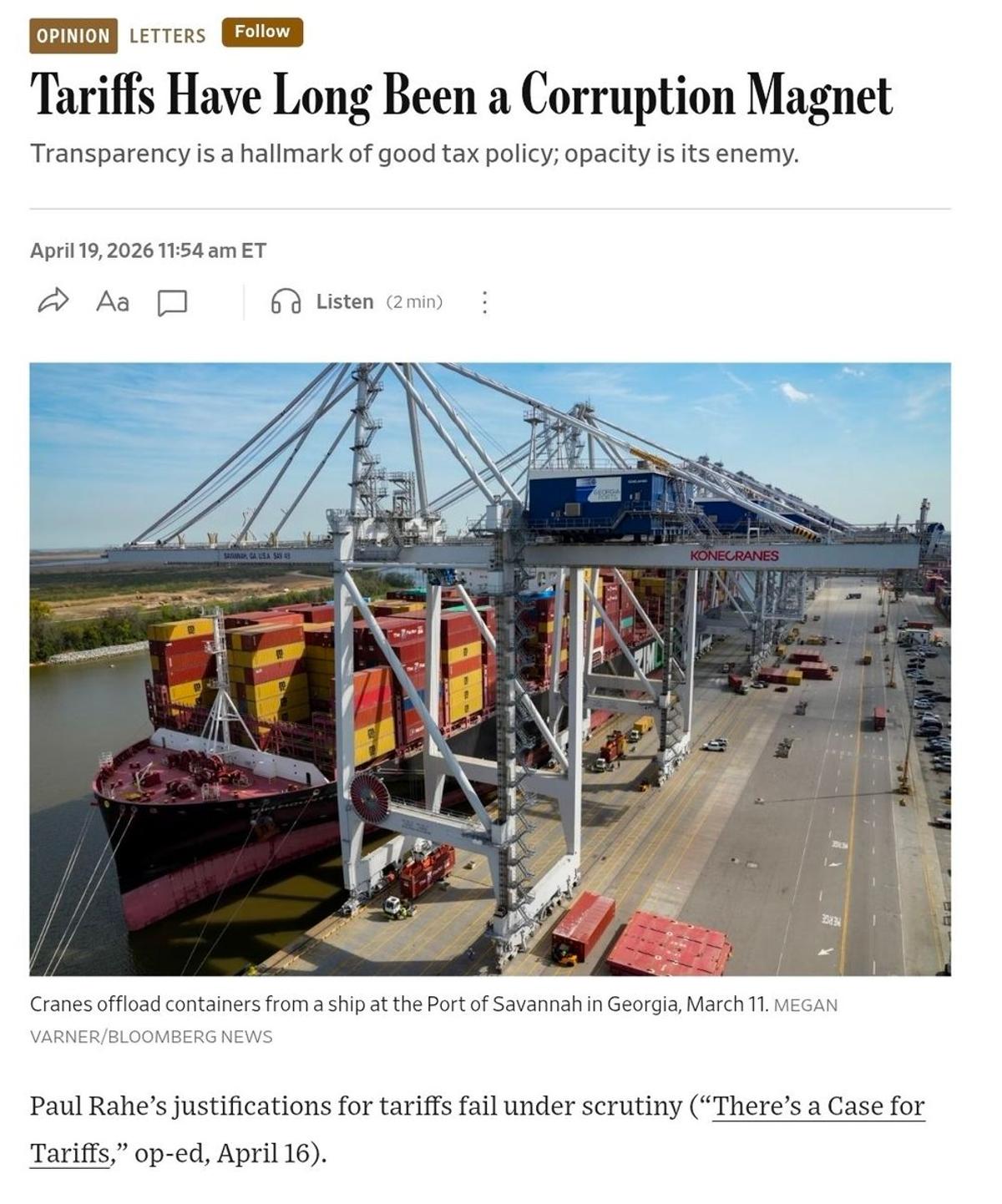 Debunking the Case for Tariffs and Exposing Corruption
