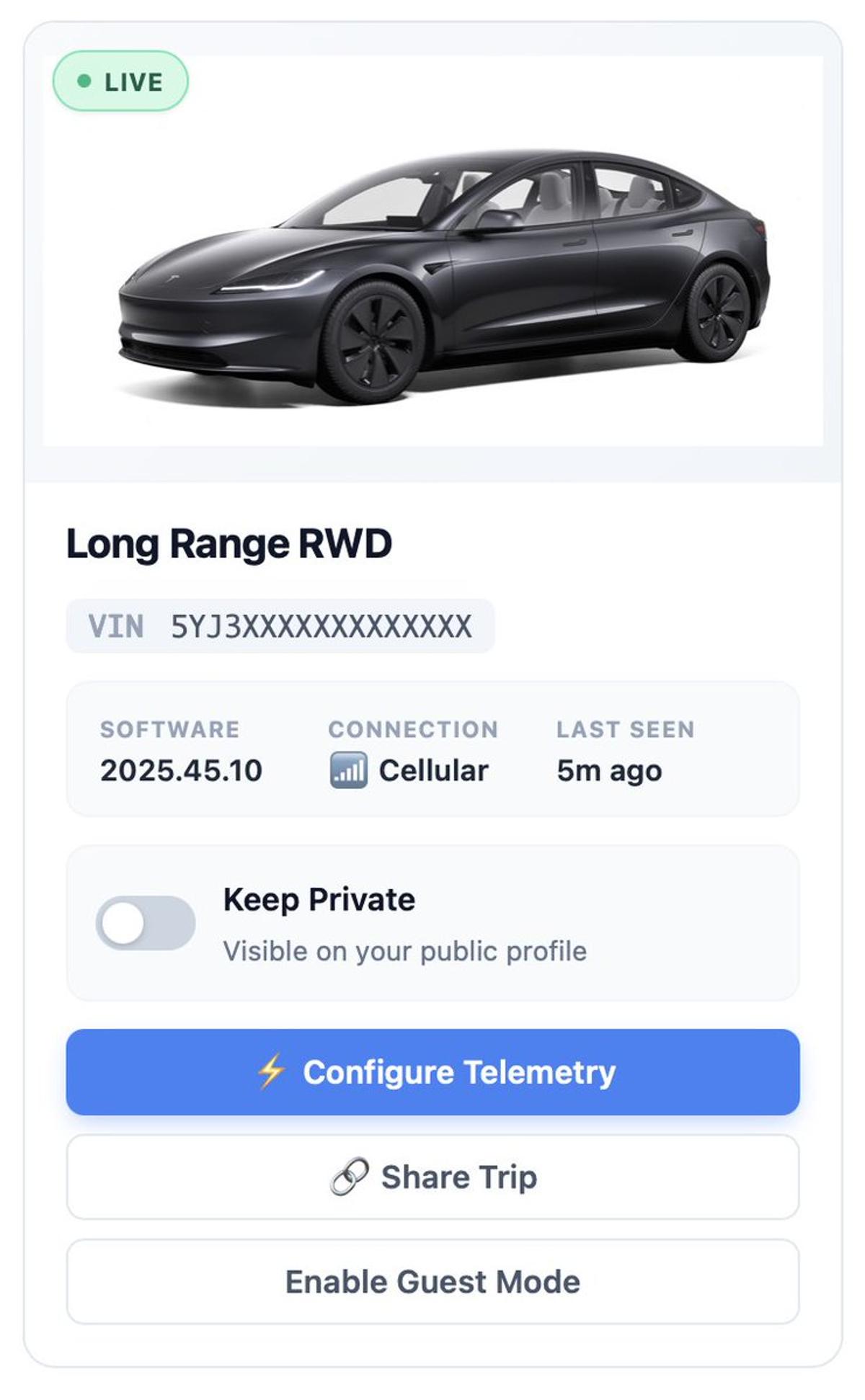 Share Tesla’s Live Navigation via FSD Database Link