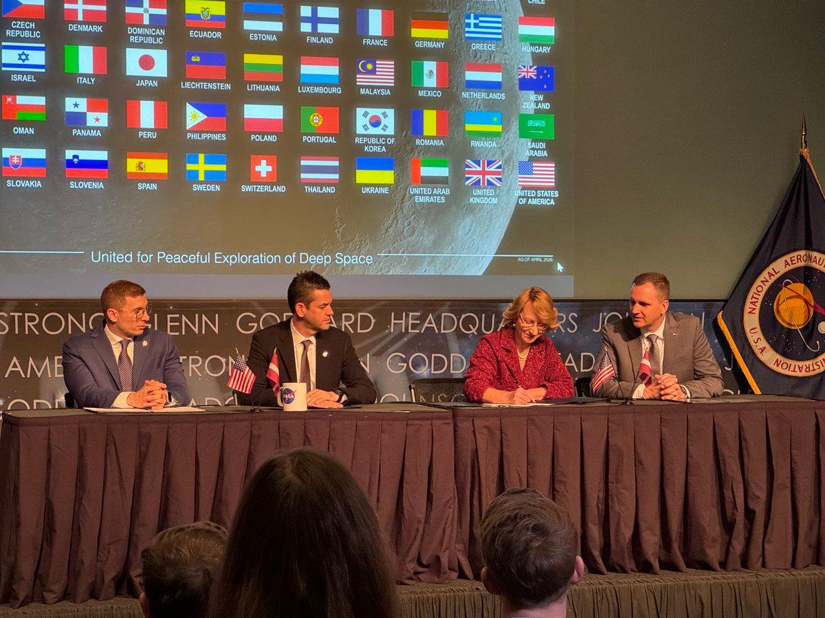 Latvia Joins 62 Nations Signing Artemis Accords