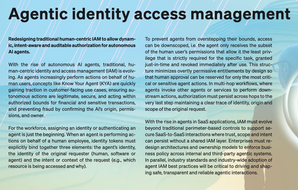 2026 Tech Trends Highlight Agentic Identity Access Management