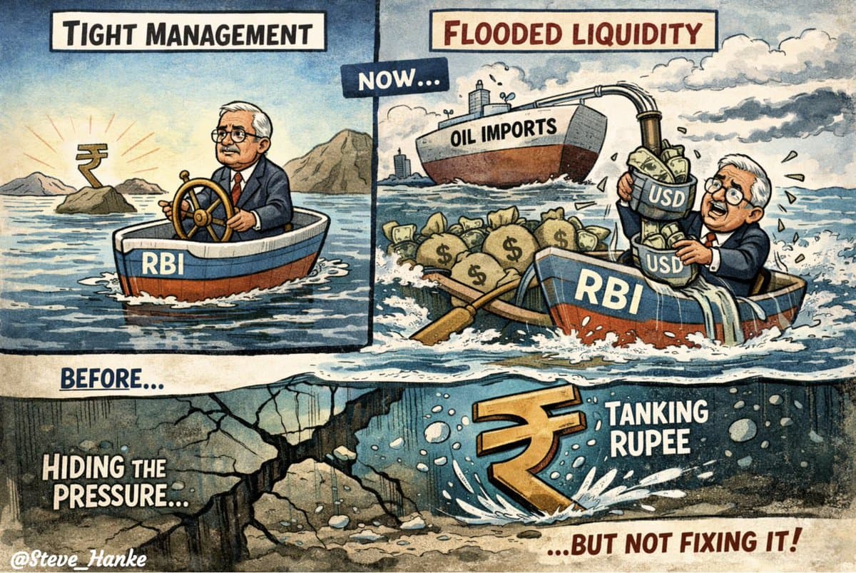 RBI's Liquidity Flood Drives Rupee Sharply Lower