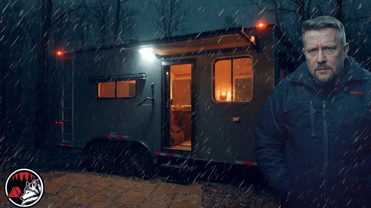 Rainy Night ASMR Adventure at Lone Wolf Cabin