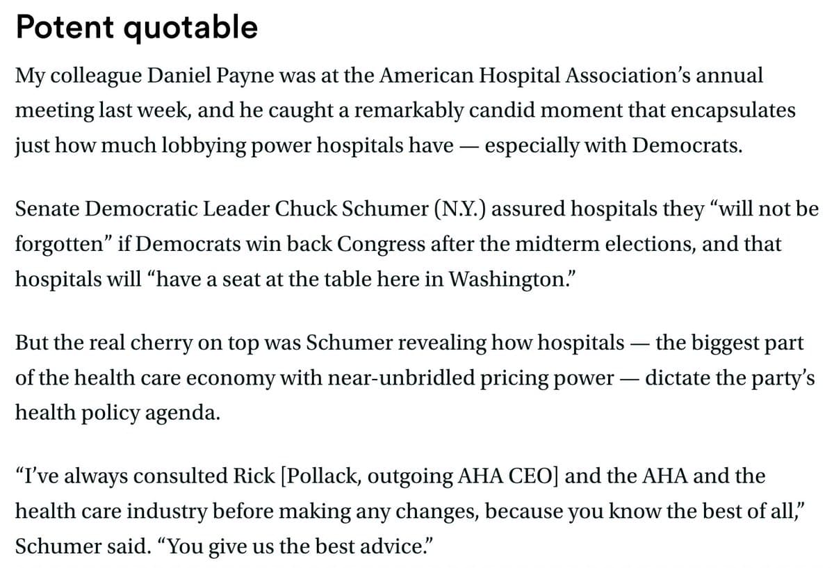 Hospital CEOs Flaunt Lobbying Clout in Congressional Testimony