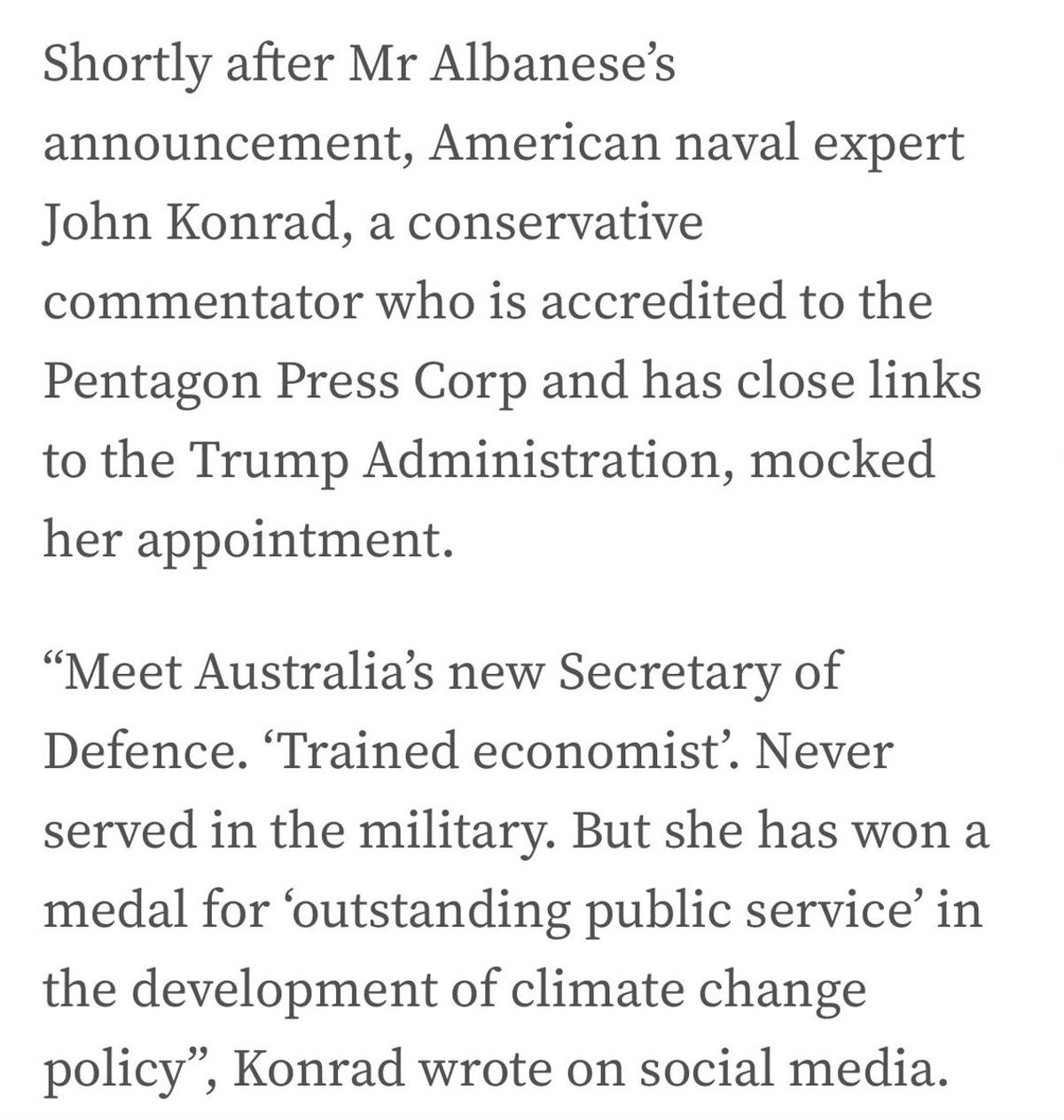 Australia’s Defense Chief Lacks Military Experience, Sparks AUKUS Scrutiny