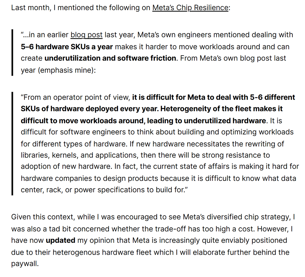 Meta's Heterogeneous Chip Fleet Boosts Competitive Edge