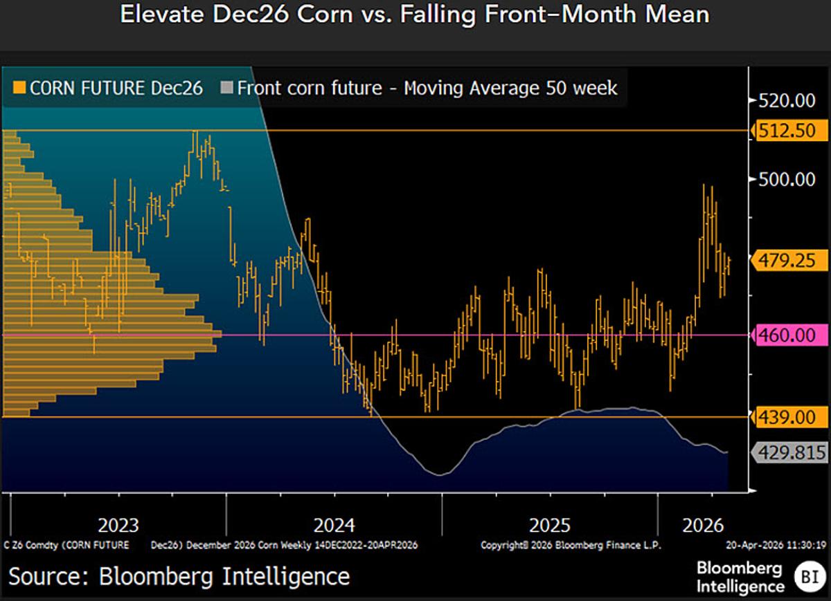December Corn Likely Slides Toward $4.30