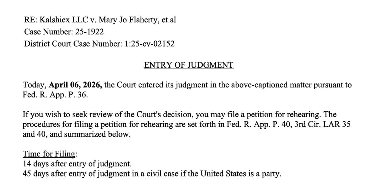 New Jersey Declines Rehearing, Eyes SCOTUS Petition Deadline