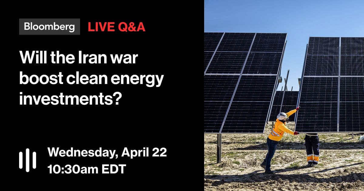 War in Iran Spurs Surge in Green Investment