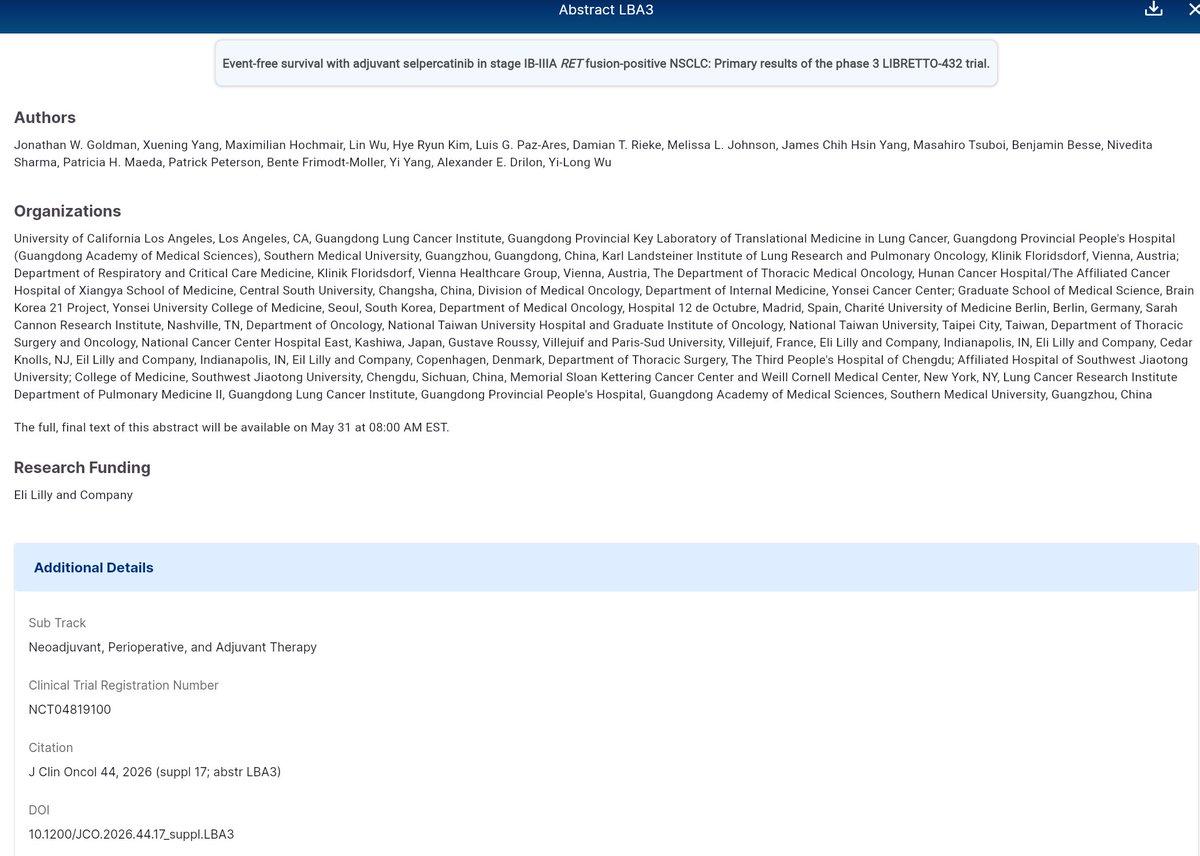 Adjuvant Selpercatinib Shows Promise