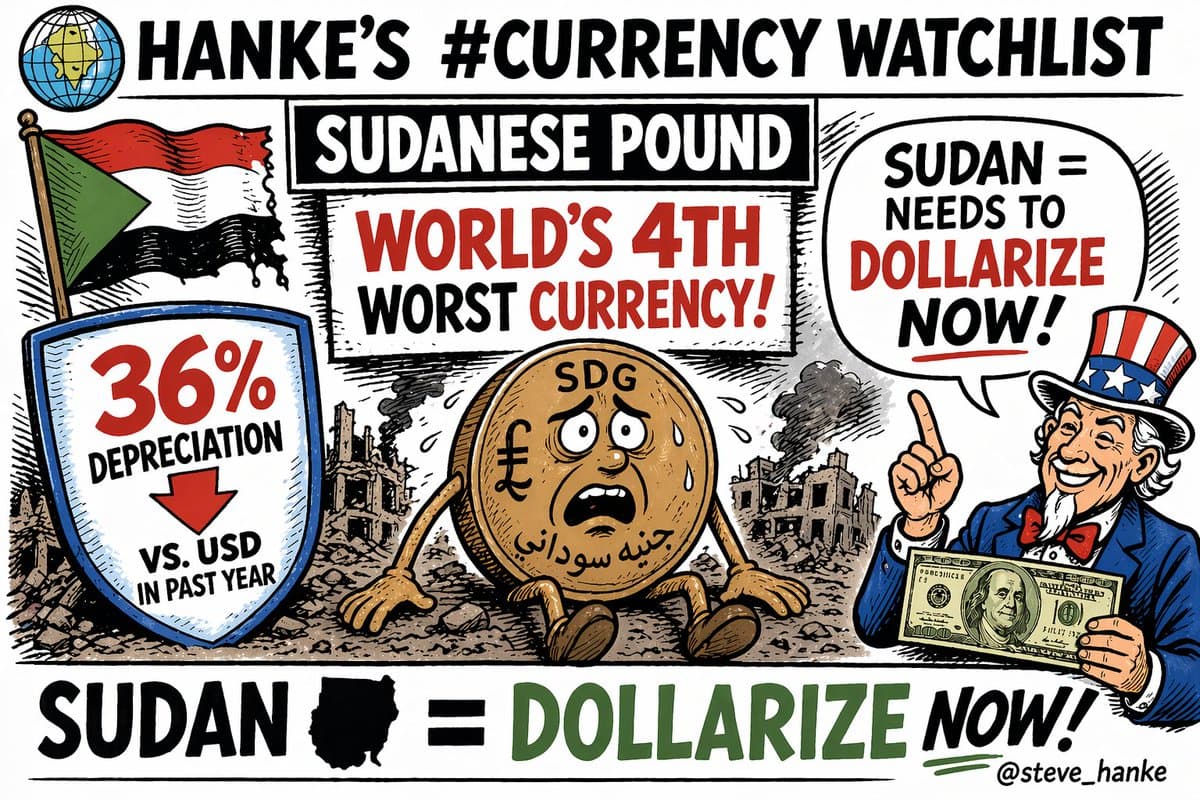 Sudan's Pound Plummets 36%, Ranks 4th Worst Globally
