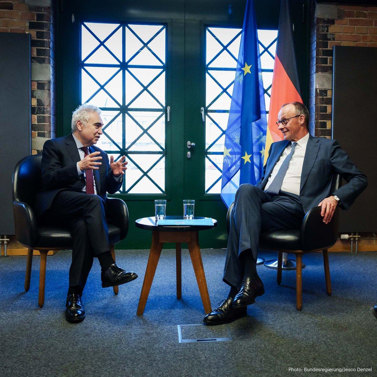 German Chancellor and IEA Discuss War‑driven Energy Risks
