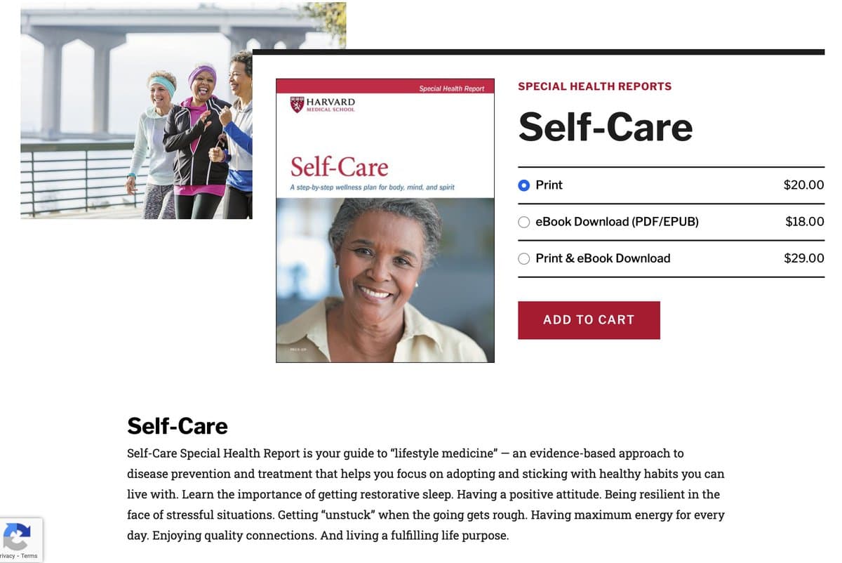 Harvard Health Report Offers Practical Self‑Care Steps