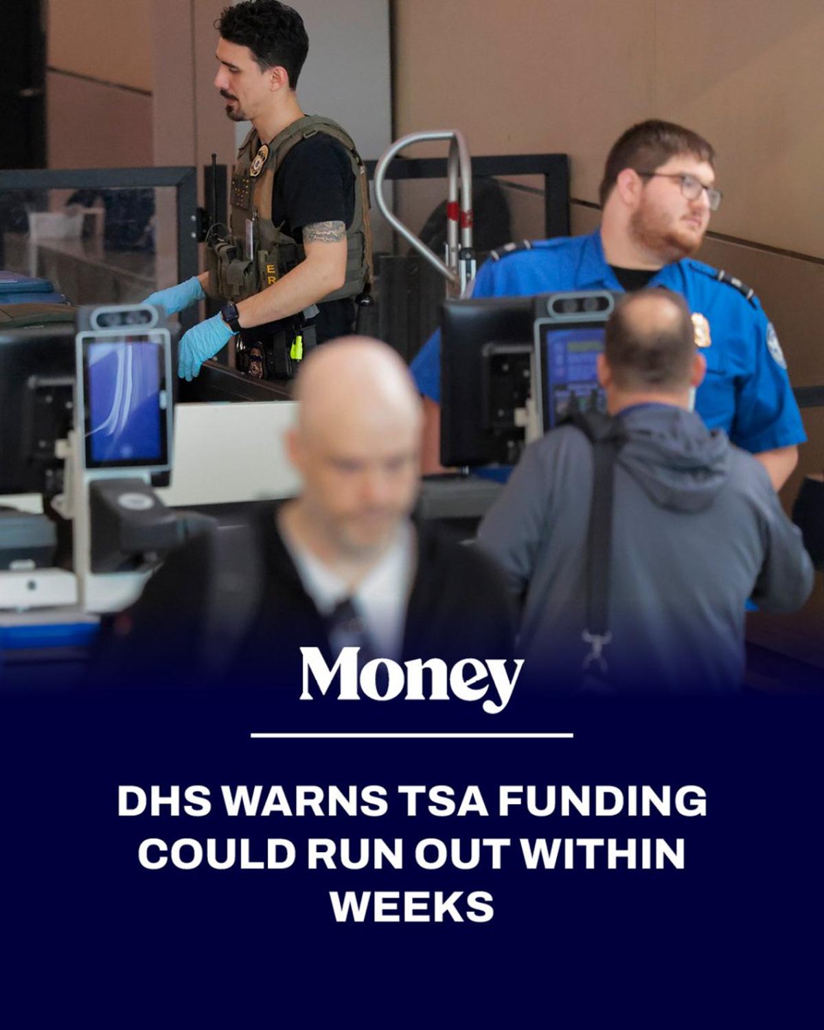 DHS Warns TSA Funding Will Run Out by May