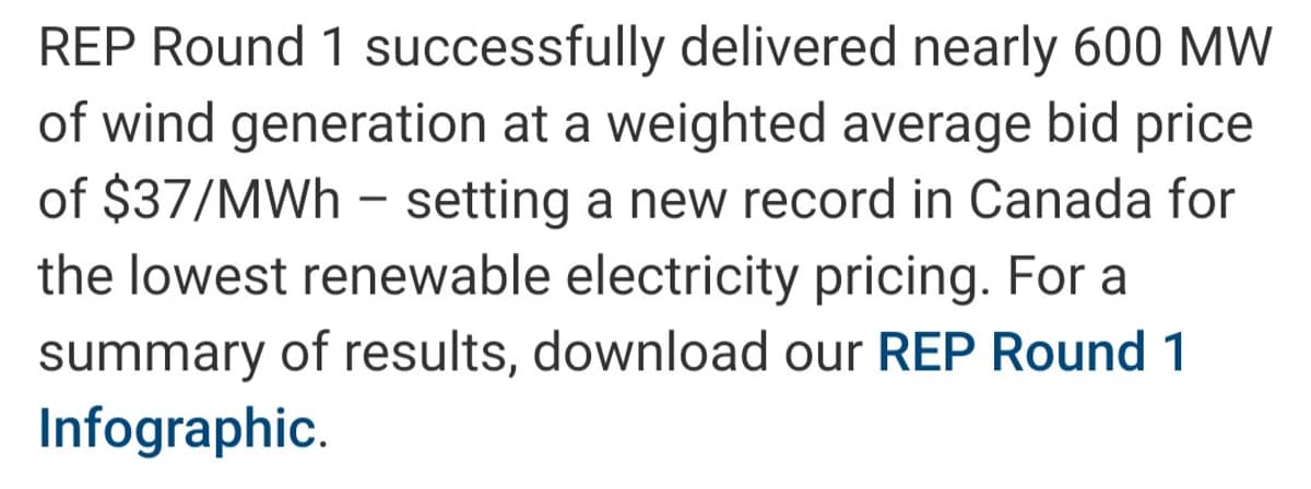 Three REP Rounds Lock in ≤4c/kWh Electricity