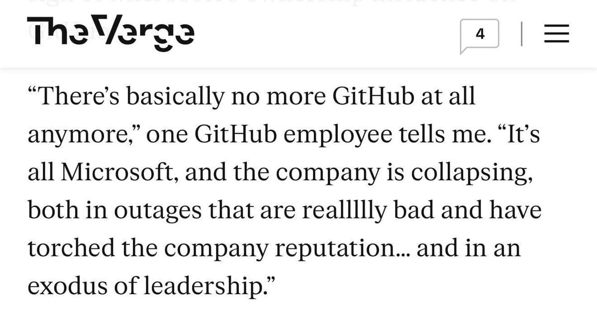 GitHub Outage Validates Employee Reliability Concerns