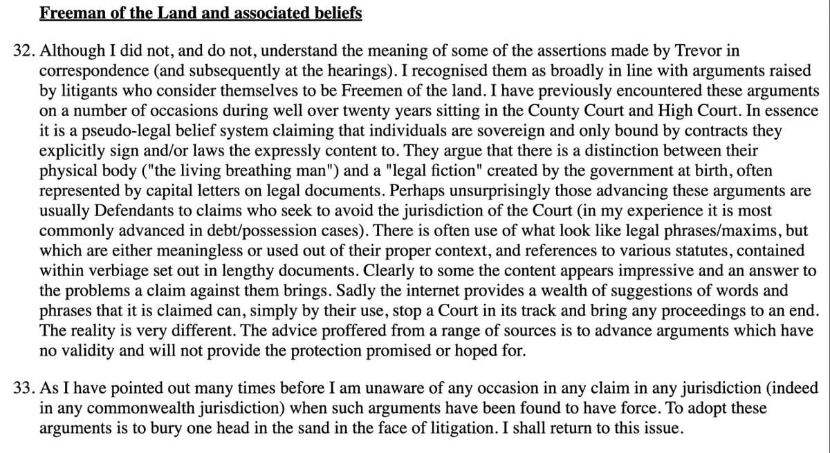 Freeman on the Land Gets Six‑month Contempt Sentence