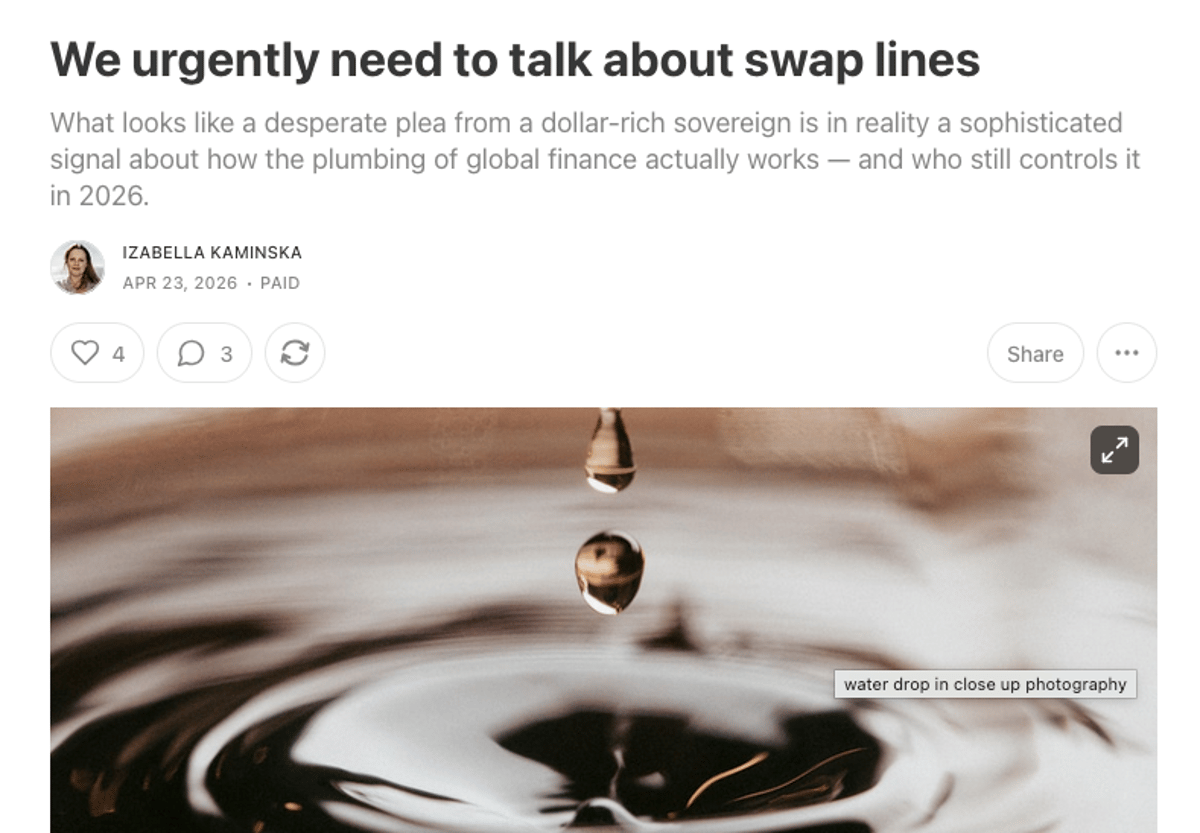 USD Swap Lines Misunderstood: Liquidity Shakedowns Explained