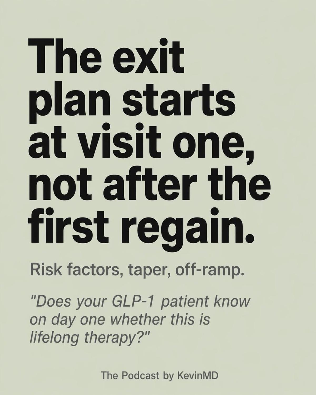 Start Lifestyle Changes With GLP‑1, Not After Stopping