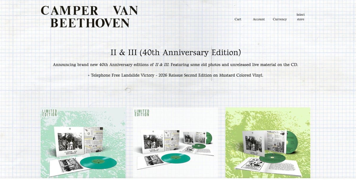 Label Revives Camper Van Beethoven Artwork Kerning Disaster
