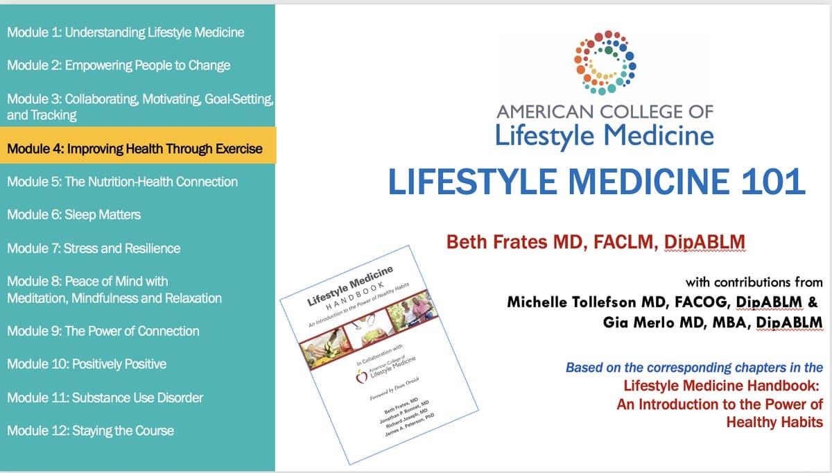 Free Lifestyle Medicine Curriculum: 13 Modules, 150‑200 Slides