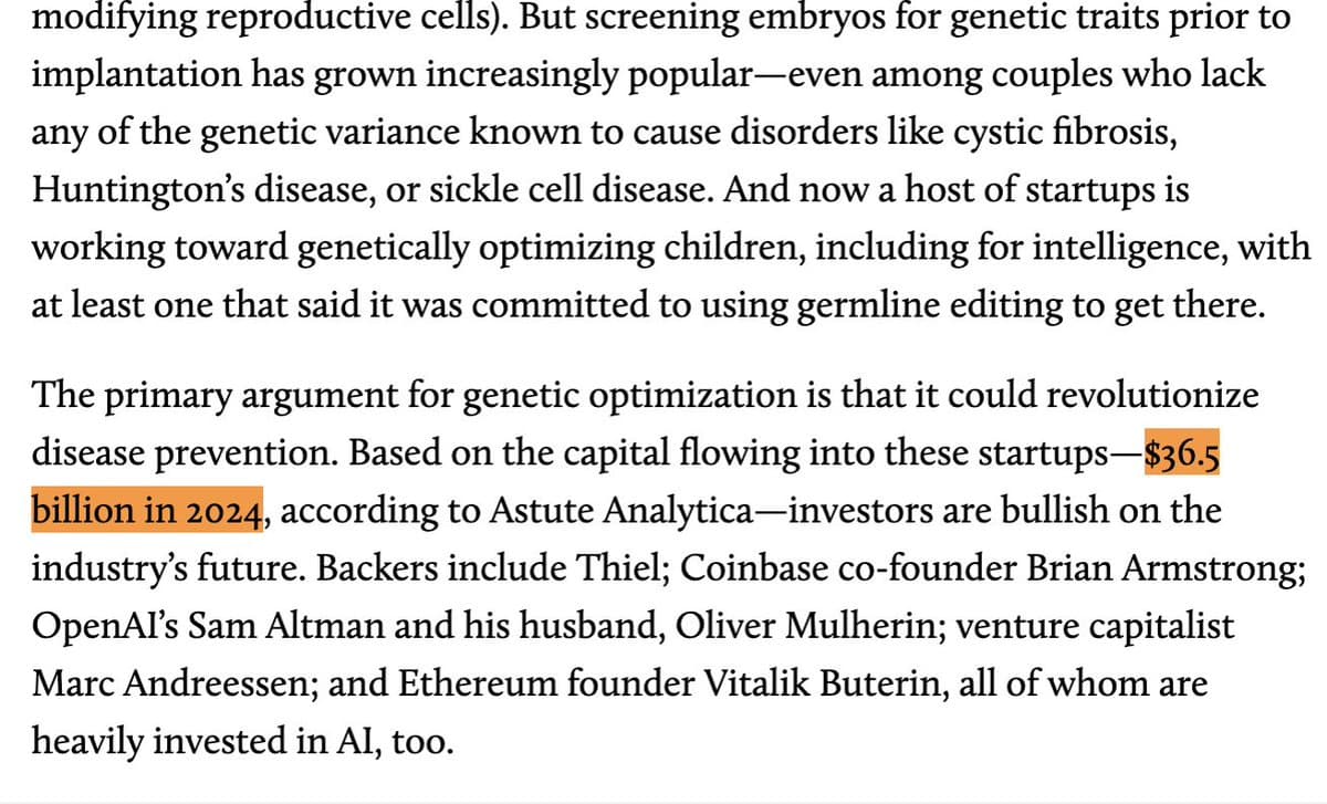 Human Genetic Optimization Funding Claim Is Pure Fantasy